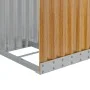 Heller verzinkter Stahlholzständer in hellem Braun 40x45x100 cm. von , Brennholztaschen und -halter - Ref: Foro24-364577, Pre...