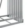 Heller verzinkter Stahlholzständer in hellem Braun 40x45x100 cm. von , Brennholztaschen und -halter - Ref: Foro24-364577, Pre...