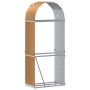 Leñero de acero galvanizado marrón claro 80x45x190 cm by , Firewood bags and holders - Ref: Foro24-364580, Price: 63,10 €, Di...