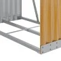 Leñero de acero galvanizado marrón claro 80x45x190 cm by , Firewood bags and holders - Ref: Foro24-364580, Price: 62,18 €, Di...