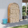 Heller verzinkter Stahlholzständer in hellem Braun 120x45x210 cm. von , Brennholztaschen und -halter - Ref: Foro24-364582, Pr...