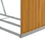 Heller verzinkter Stahlholzständer in hellem Braun 120x45x210 cm. von , Brennholztaschen und -halter - Ref: Foro24-364582, Pr...