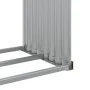 Heller verzinkter Stahlholzständer in hellem Braun 120x45x210 cm. von , Brennholztaschen und -halter - Ref: Foro24-364582, Pr...