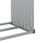 Heller verzinkter Stahlholzständer in hellem Braun 120x45x210 cm. von , Brennholztaschen und -halter - Ref: Foro24-364582, Pr...