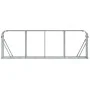 Leñero de acero galvanizado plateado 300x45x100 cm by , Firewood bags and holders - Ref: Foro24-364596, Price: 70,34 €, Disco...
