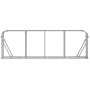 Leñero de acero galvanizado plateado 300x45x100 cm by , Firewood bags and holders - Ref: Foro24-364596, Price: 71,38 €, Disco...