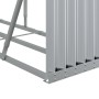 Verzinkter silberner Stahlholzständer 300x45x100 cm von , Brennholztaschen und -halter - Ref: Foro24-364596, Preis: 71,38 €, ...