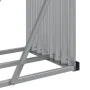 Verzinkter silberner Stahlholzständer 300x45x100 cm von , Brennholztaschen und -halter - Ref: Foro24-364596, Preis: 71,38 €, ...
