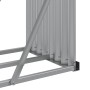 Verzinkter silberner Stahlholzständer 300x45x100 cm von , Brennholztaschen und -halter - Ref: Foro24-364596, Preis: 71,38 €, ...