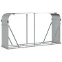Leñero de acero galvanizado plateado 180x45x100 cm by , Firewood bags and holders - Ref: Foro24-364594, Price: 56,18 €, Disco...