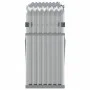 Leñero de acero galvanizado plateado 180x45x100 cm by , Firewood bags and holders - Ref: Foro24-364594, Price: 56,18 €, Disco...
