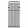 Leñero de acero galvanizado plateado 180x45x100 cm by , Firewood bags and holders - Ref: Foro24-364594, Price: 56,30 €, Disco...
