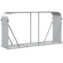 Verzinkter silberner Holzstapelhalter 180x45x100 cm von , Brennholztaschen und -halter - Ref: Foro24-364594, Preis: 56,65 €, ...