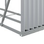 Verzinkter silberner Holzstapelhalter 180x45x100 cm von , Brennholztaschen und -halter - Ref: Foro24-364594, Preis: 56,65 €, ...