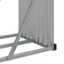 Leñero de acero galvanizado plateado 180x45x100 cm by , Firewood bags and holders - Ref: Foro24-364594, Price: 56,18 €, Disco...