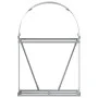 Verzinkter silberner Holzstapelhalter 80x45x120 cm von , Brennholztaschen und -halter - Ref: Foro24-364589, Preis: 47,30 €, R...