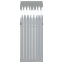 Leñero de acero galvanizado plateado 80x45x120 cm by , Firewood bags and holders - Ref: Foro24-364589, Price: 45,27 €, Discou...