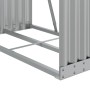 Verzinkter silberner Holzstapelhalter 80x45x120 cm von , Brennholztaschen und -halter - Ref: Foro24-364589, Preis: 45,27 €, R...