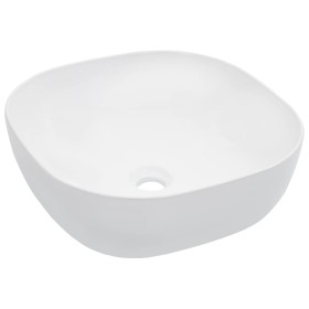 Lavabo 42,5x42,5x14,5 cm cerámica blanco de vidaXL, Lavabos - Ref: Foro24-143917, Precio: 66,50 €, Descuento: %