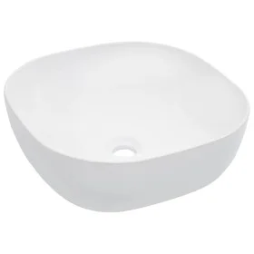 Waschbecken 42,5x42,5x14,5 cm aus weißer Keramik von vidaXL, Sinkt - Ref: Foro24-143917, Preis: 65,44 €, Rabatt: %