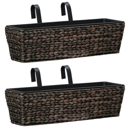 Conjunto de jardineras 2 unidades jacinto de agua marrón by vidaXL, Pots and planters - Ref: Foro24-45578, Price: 73,65 €, Di...