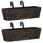 Conjunto de jardineras 2 unidades jacinto de agua marrón by vidaXL, Pots and planters - Ref: Foro24-45578, Price: 73,65 €, Di...