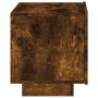 Mesita de noche con luces LED roble ahumado 70x36x40,5 cm de , Mesitas de noche - Ref: Foro24-836781, Precio: 69,64 €, Descue...