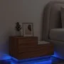 Nachtisch mit LED-Lichtern in brauner Eiche 70x36x40,5 cm. von , Nachttische - Ref: Foro24-836783, Preis: 69,82 €, Rabatt: %