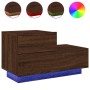 Nachtisch mit LED-Lichtern in brauner Eiche 70x36x40,5 cm. von , Nachttische - Ref: Foro24-836783, Preis: 70,93 €, Rabatt: %