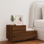 Mesita de noche con luces LED roble marrón 70x36x40,5 cm de , Mesitas de noche - Ref: Foro24-836783, Precio: 73,92 €