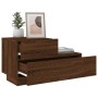 Mesita de noche con luces LED roble marrón 70x36x40,5 cm de , Mesitas de noche - Ref: Foro24-836783, Precio: 73,92 €