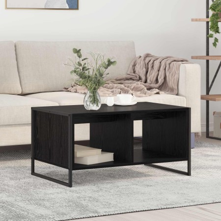 Mesa de Café Roble Negro 80 x 50 x 40 cm Madera contrachapada en Mesas de centro | Comprar online en Foro24