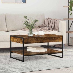 Mesa de Café Roble Humo 80 x 50 x 40 cm Madera contrachapada en Mesas de centro | Comprar online en Foro24