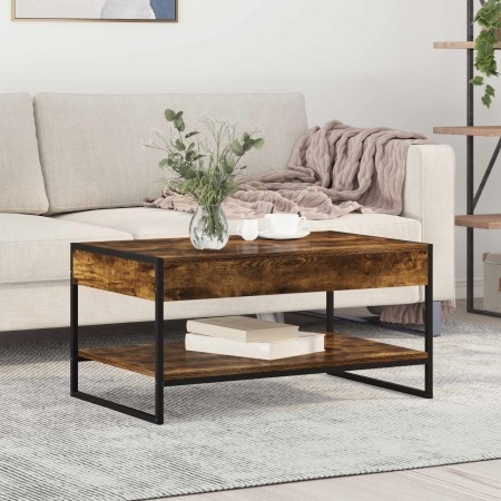 Mesa de Café Roble Humo 80 x 50 x 40 cm Madera contrachapada en Mesas de centro | Comprar online en Foro24