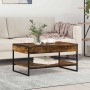Mesa de Café Roble Humo 80 x 50 x 40 cm Madera contrachapada en Mesas de centro | Comprar online en Foro24
