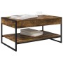 Mesa de Café Roble Humo 80 x 50 x 40 cm Madera contrachapada en Mesas de centro | Comprar online en Foro24