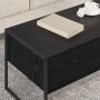 Mesa de Café Roble Negro 100 x 46 x 40 cm Madera contrachapada en Mesas de centro | Comprar online en Foro24