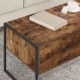 Mesa de Café Roble Humo 100 x 46 x 40 cm Madera contrachapada
