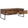 Mesa de Café Roble Humo 100 x 46 x 40 cm Madera contrachapada