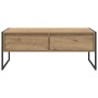 Mesa de Café con cajón Roble Artesanal 100 x 46 x 40 cm