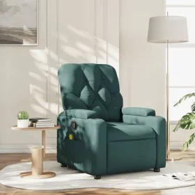 Sillón de masaje reclinable de tela verde oscuro de , Sillones - Ref: Foro24-372497, Precio: 237,39 €, Descuento: %