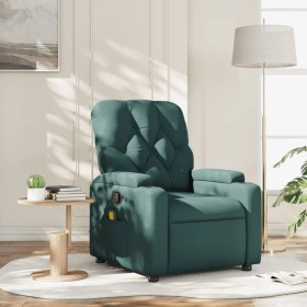 Sillón de masaje reclinable de tela verde oscuro de , Sillones - Ref: Foro24-372497, Precio: 242,75 €, Descuento: %