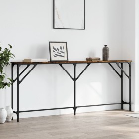 Konsolentisch Holzwerkstoff Eiche geräuchert 180x23x75 cm von , Seitentische - Ref: Foro24-837769, Preis: 61,93 €, Rabatt: %