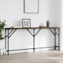 Konsolentisch Holzwerkstoff Eiche geräuchert 180x23x75 cm von , Seitentische - Ref: Foro24-837769, Preis: 61,93 €, Rabatt: %