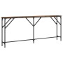 Konsolentisch Holzwerkstoff Eiche geräuchert 180x23x75 cm von , Seitentische - Ref: Foro24-837769, Preis: 61,93 €, Rabatt: %