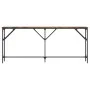 Engineered wood smoked oak console table 180x23x75 cm by , Side tables - Ref: Foro24-837769, Price: 60,90 €, Discount: %