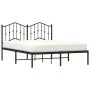 Bettgestell mit schwarzem Metallkopfteil 135x190 cm von , Betten und Lattenroste - Ref: Foro24-373788, Preis: 97,57 €, Rabatt: %