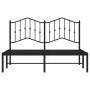 Bettgestell mit schwarzem Metallkopfteil 135x190 cm von , Betten und Lattenroste - Ref: Foro24-373788, Preis: 97,57 €, Rabatt: %