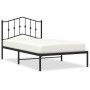 Estructura de cama con cabecero metal negro 100x190 cm de , Camas y somieres - Ref: Foro24-373783, Precio: 65,92 €, Descuento: %