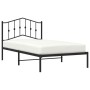 Estructura de cama con cabecero metal negro 100x190 cm de , Camas y somieres - Ref: Foro24-373783, Precio: 65,92 €, Descuento: %